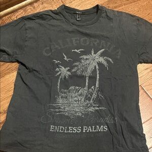 Forever 21 Black California Graphic Tee